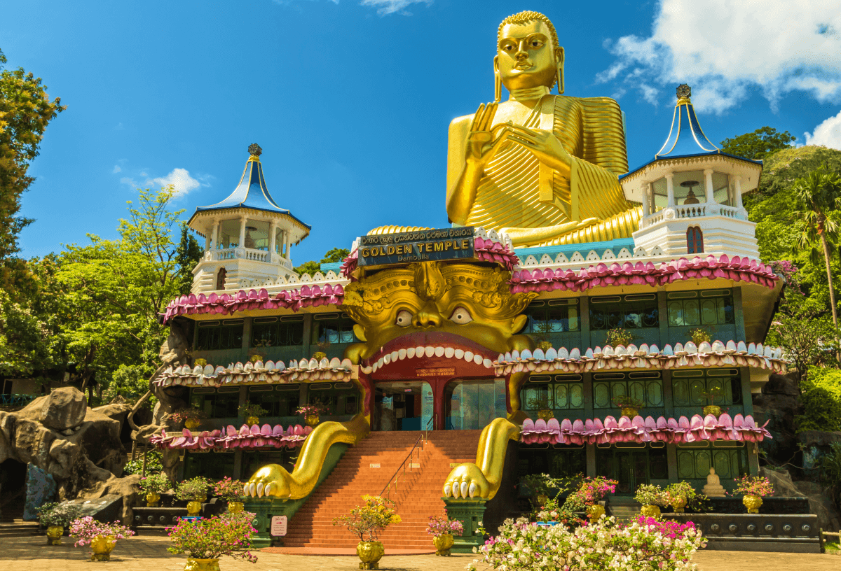 Buddhist Temple in Sri Lanka