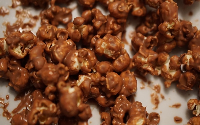 Chocolate covered popcorn