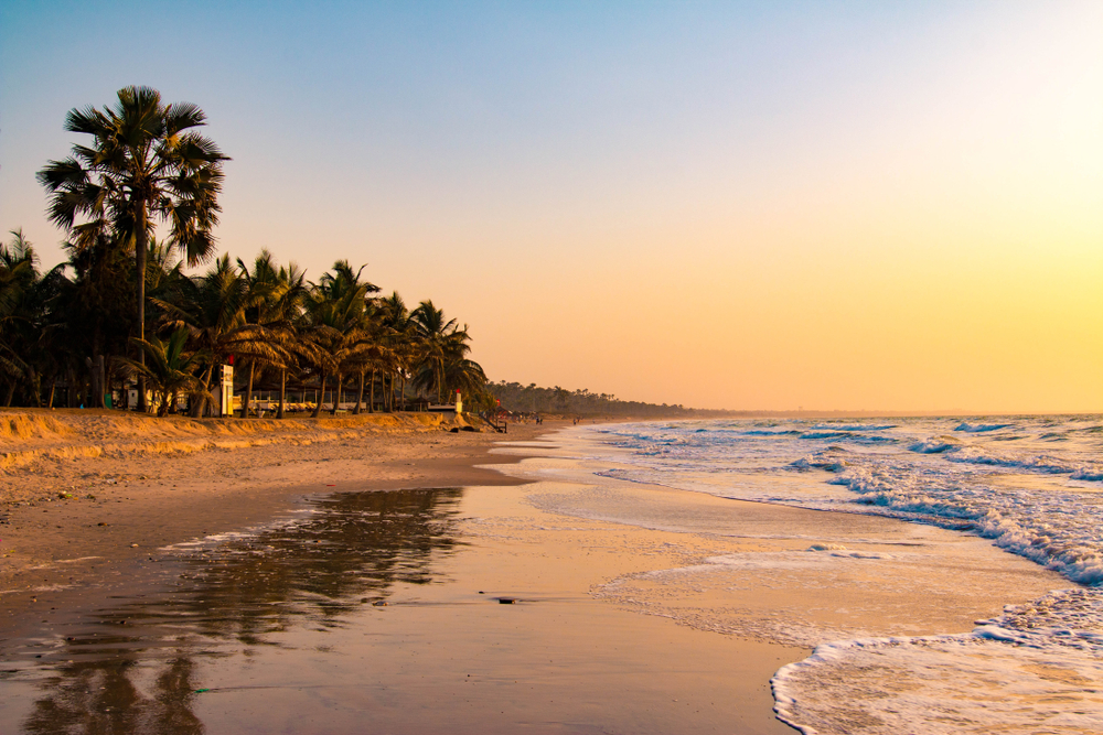 Beach in Serrekunda, Kotu, Gambia