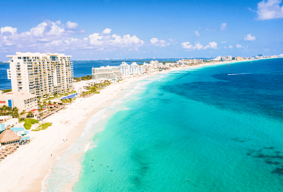 Cancun beach front