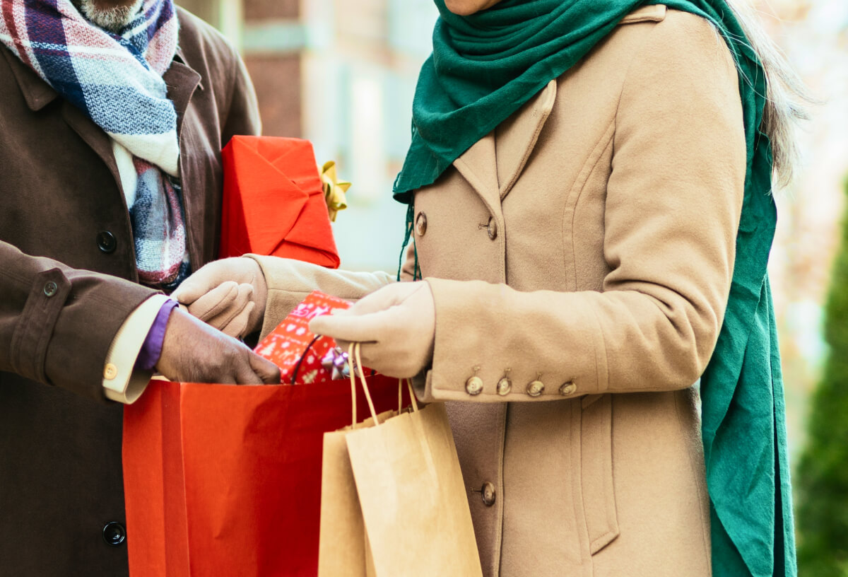 Christmas shopping in New York